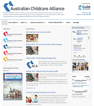 Australian Childcare Alliance website by Abraham Multimedia
